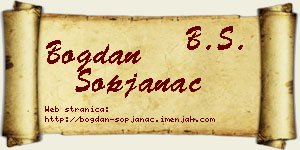Bogdan Sopjanac vizit kartica